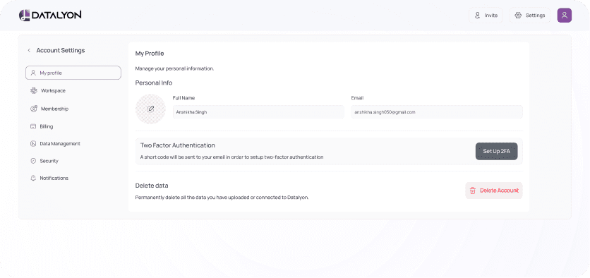 Domain LLM studio interface